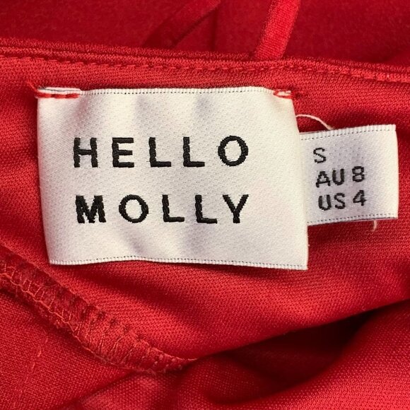 Hello Molly Women's Taking It Back Side Slit One Shoulder Dress Size S - Picture 7 of 13